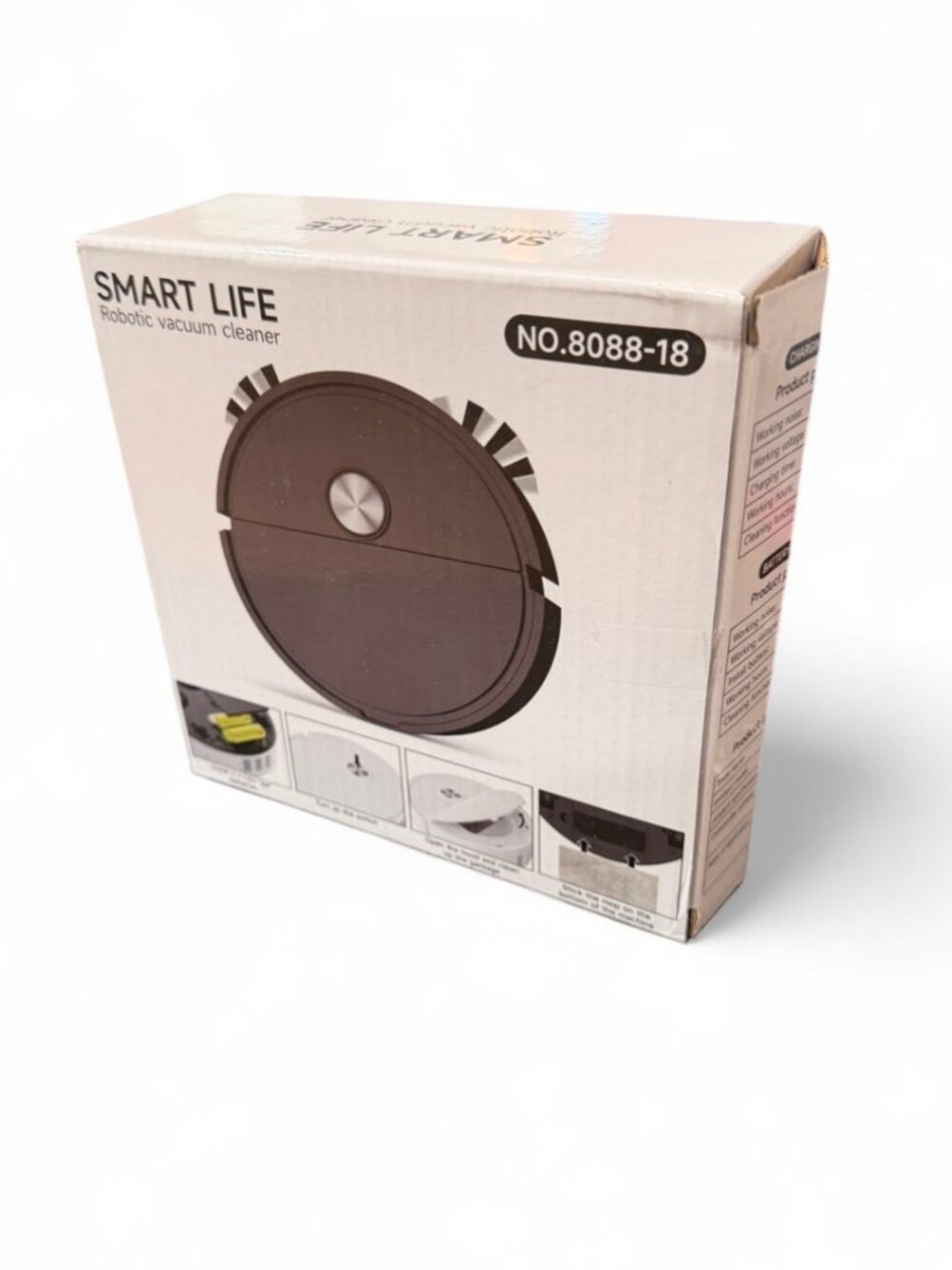 SMART LIFE 8088-18 Robotic Vacuum Sweeper Mop Rechargeable NIB